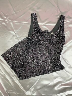 tea n rose silver Sequin Mini Dress